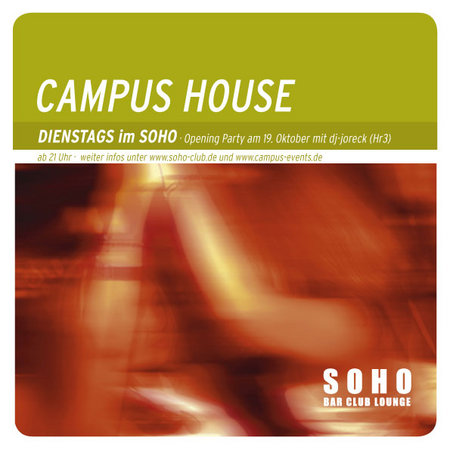 Live-Remix/ Campus House Werbeplakat