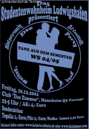 Tanz aus dem Semester Werbeplakat