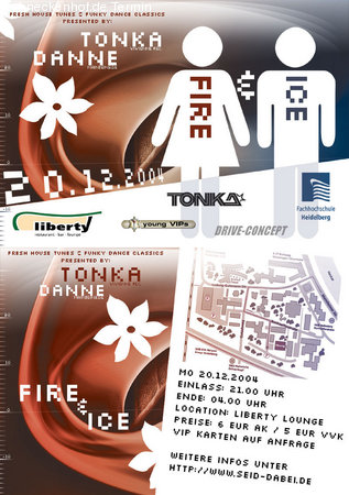 Fire and Ice Party Werbeplakat