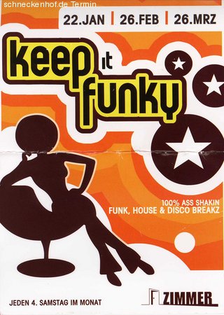 Keep it funky Werbeplakat