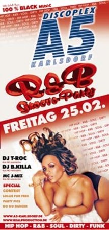 R&B Groove Party Werbeplakat