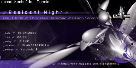 Resident Night Werbeplakat