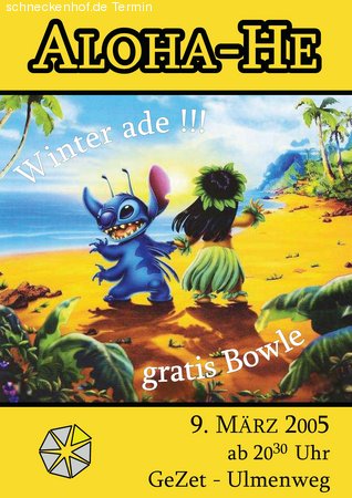 Aloha-He Winter ade!!! Werbeplakat