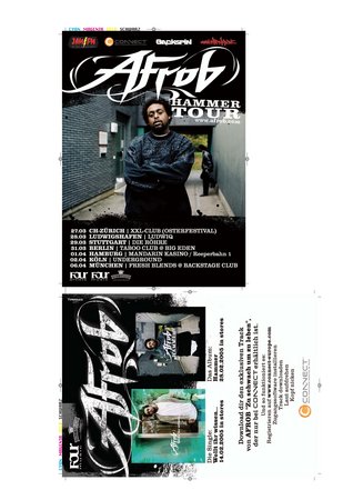 Afrob Konzert Werbeplakat