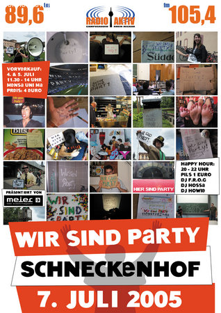 RadioAktiv-Fete Werbeplakat