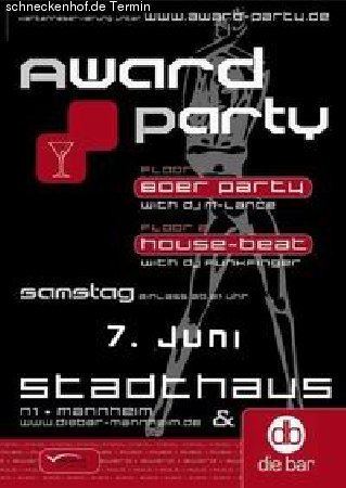 Award-Party Werbeplakat