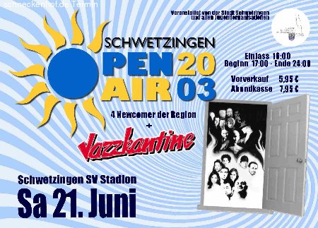 Openair mit JAZZKANTINE Werbeplakat