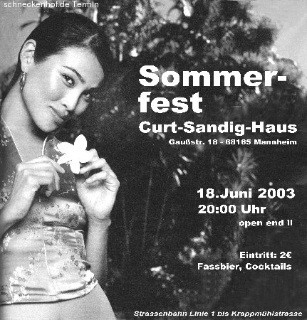 Sommerfest Werbeplakat