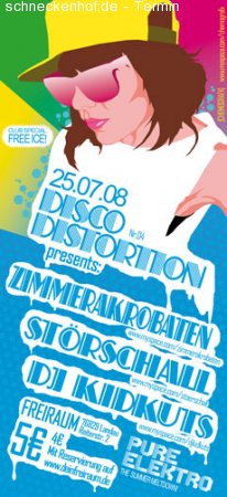 Disco Distortion Werbeplakat
