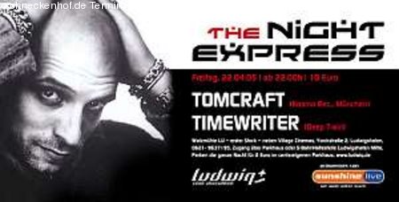 The Night Express - Tomcraft Werbeplakat