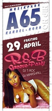 R&B Groove Party Werbeplakat