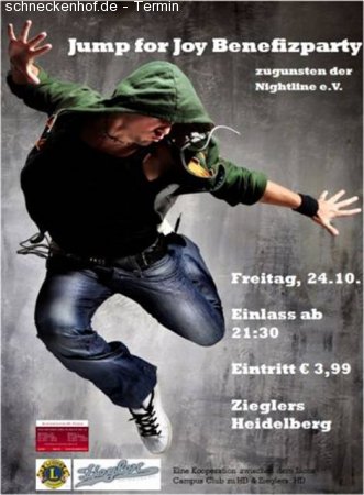 Benefizparty Jump for Joy Werbeplakat