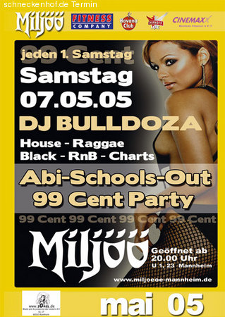 99 Cent Party Werbeplakat