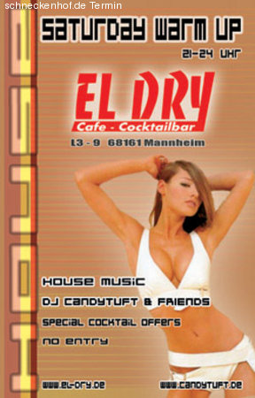 Saturday warm up Werbeplakat