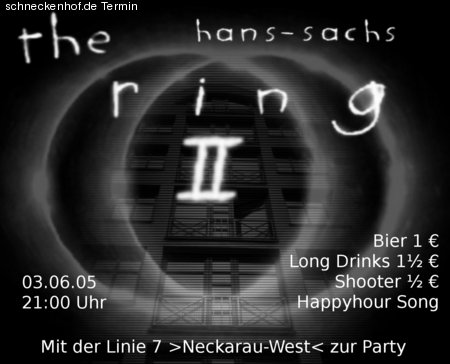 The hans-sachs-RING II Party Werbeplakat