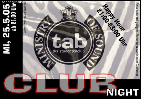 Clubnight Werbeplakat