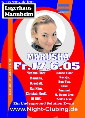 MARUSHA @ Underground Solution Werbeplakat