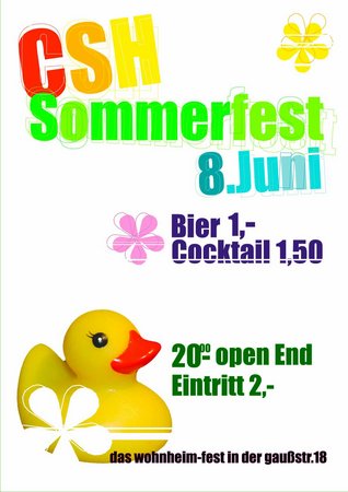 Sommerfest Werbeplakat