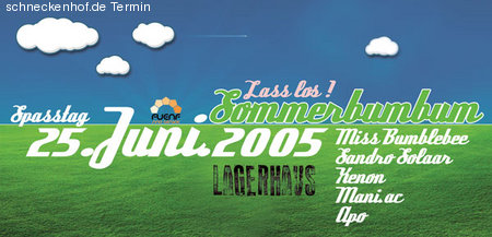 Lass Los Sommer Bum Bum Werbeplakat