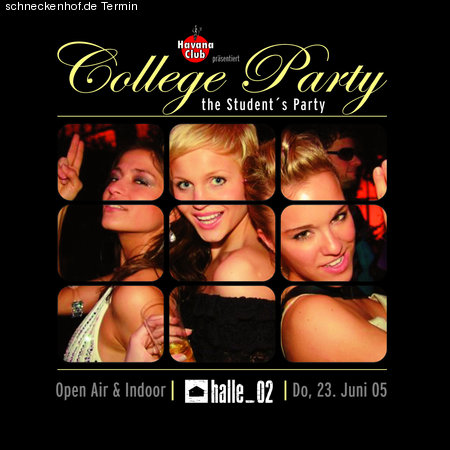 College Party Werbeplakat
