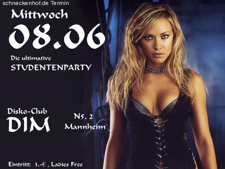 Studentenparty Werbeplakat