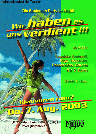 Das haben wir uns verdient! Werbeplakat