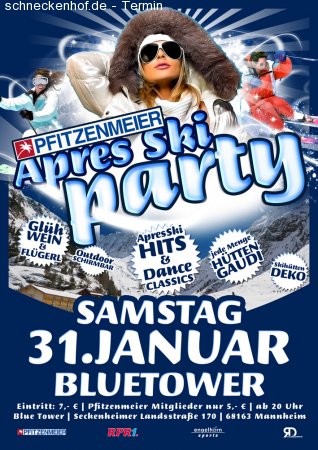 Pfitzenmeier Après Ski Party Werbeplakat