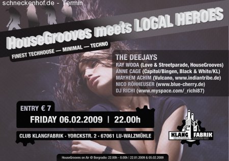 HouseGrooves meets LOCAL HEROS Werbeplakat