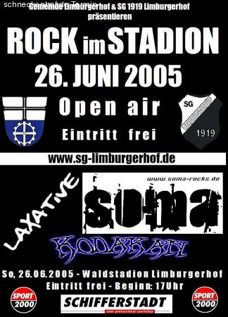 Rock im Stadion Werbeplakat