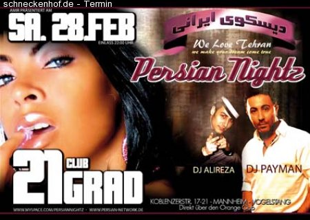 Persian Nightz Werbeplakat