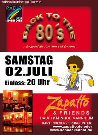 Back to the 80's Werbeplakat