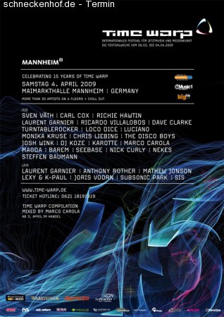 Time Warp 2009 Werbeplakat