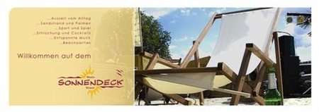 Beachclub Vergr&ouml;&szlig;erungs Party Werbeplakat