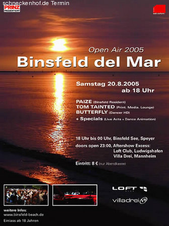 Binsfeld del Mar //OPEN AIR// Werbeplakat