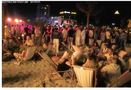 Beachparty Werbeplakat