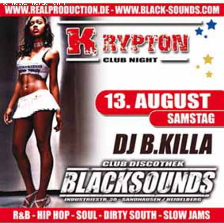 Krypton Club Night Werbeplakat