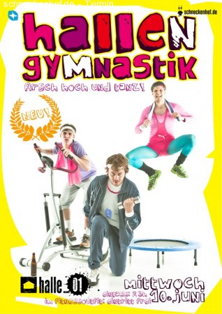 Hallengymnastik Werbeplakat