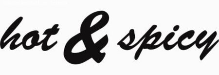 hot & spicy Werbeplakat