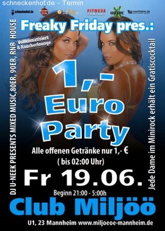 1 Party Werbeplakat