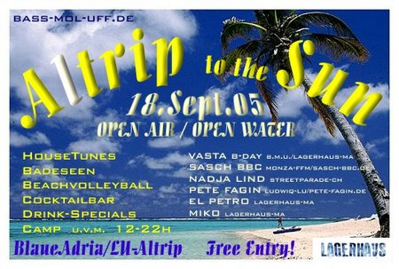 A(l)trip to the sun Werbeplakat