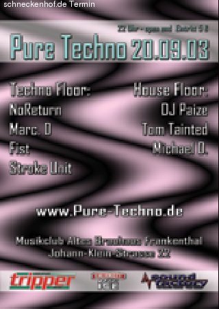 Pure Techno Werbeplakat