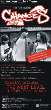 Dance and Voice Casting Werbeplakat