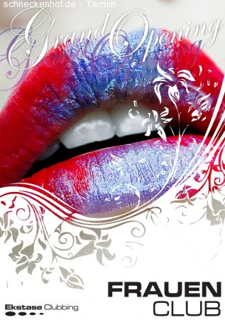 FRAUEN CLUB Grand Opening Werbeplakat