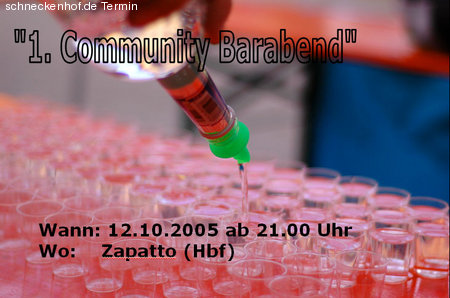 schneckenhof.de Barabend No.1 Werbeplakat