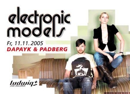 electronic models Werbeplakat