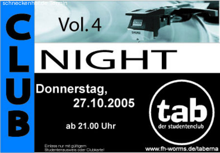 Clubnight No. IV Werbeplakat