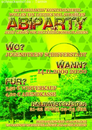 Abiparty Werbeplakat