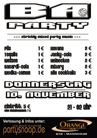 BA Party XIV Werbeplakat