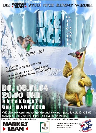 ICE AGE Reloaded Werbeplakat