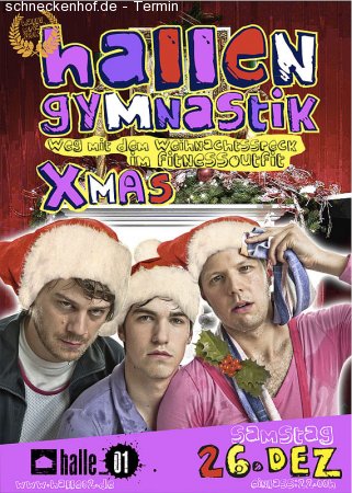 Hallengymnastik Xmas Special Werbeplakat